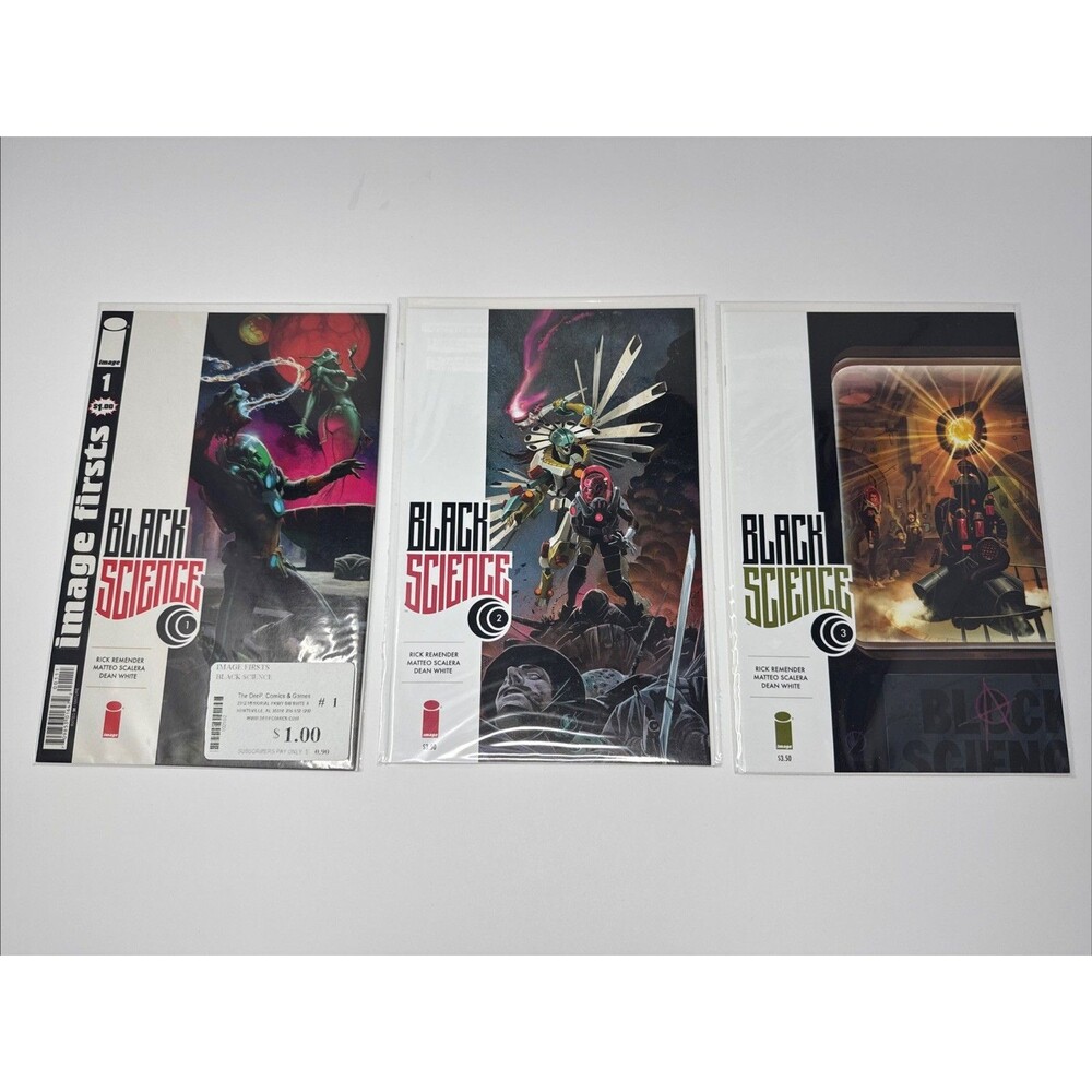 BLACK SCIENCE 2013 Image Comics 1-3 1 2 3 NICE Rick Remender Scalera Dean White
